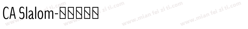 CA Slalom字体转换